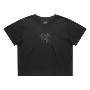 Sleep Token Rhinestone Crop Top